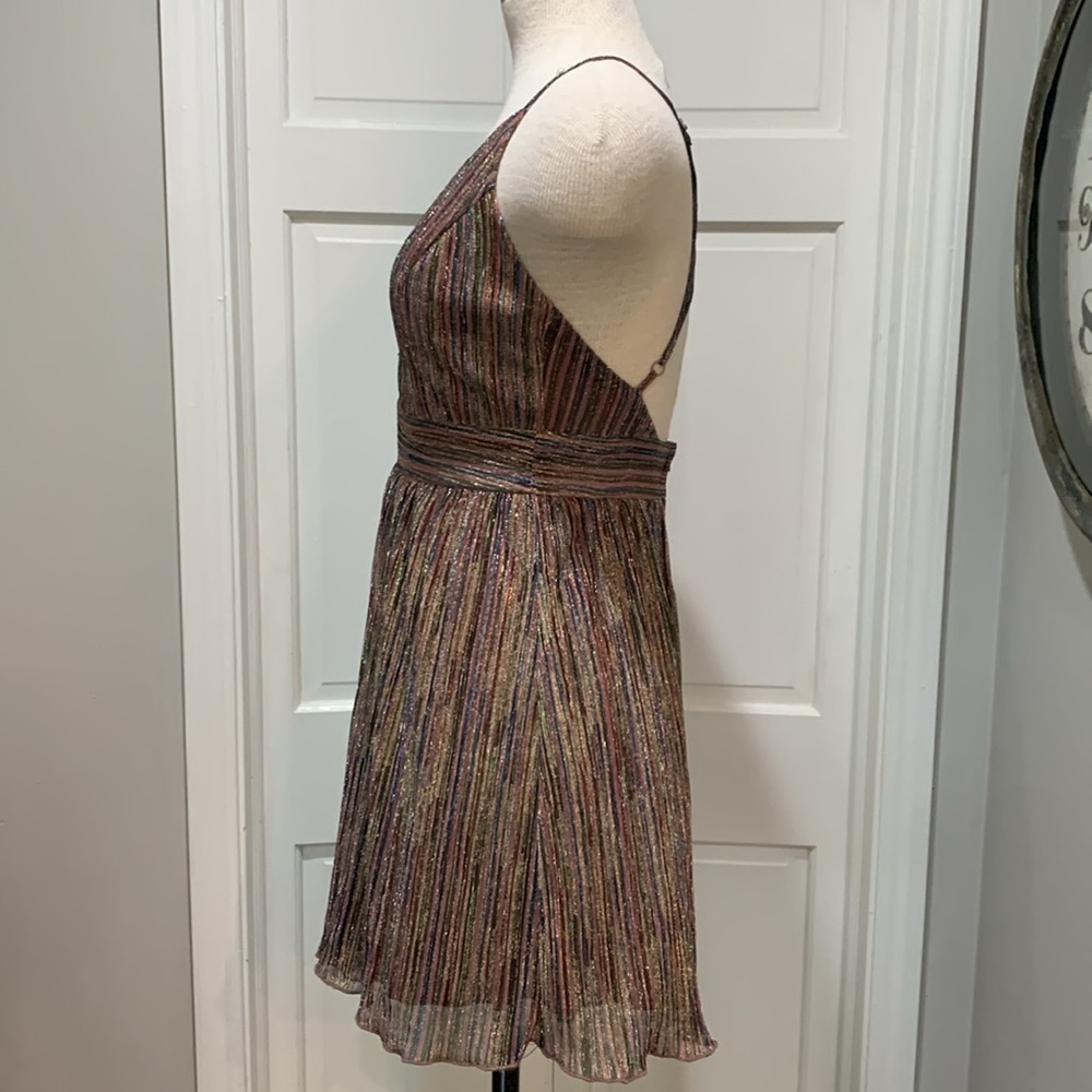 Xtraordinary sz 5 multi colored striped sparkly party/formal dress - Picture 6 of 10